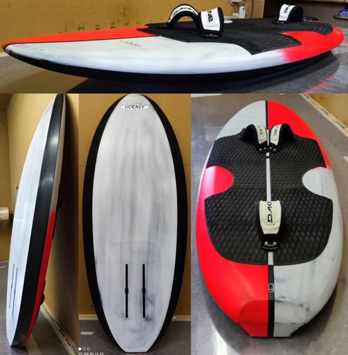 Horney Wingboard, Wave/Style 65, Länge: 224 cm, Breite: 60 cm, Volumen: 65 l, Gewicht: 4840 g Horney Wingboard, Wave/Style 65, Länge: 224 cm, Breite: 60 cm, Volumen: 65 l, Gewicht: 4840 g